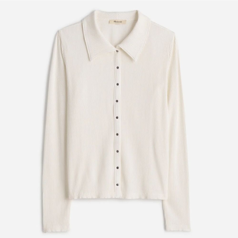 Nwt Madewell Snap-Front Cardigan Top